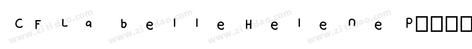 CF La belle Helene P字体转换
